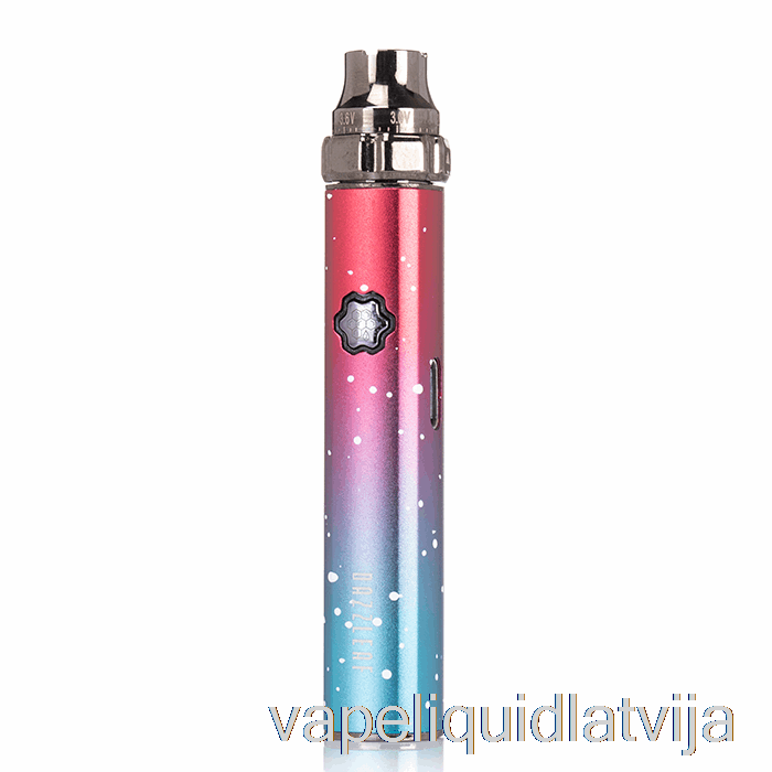 Dazzleaf Squarii Top Twist 510 Akumulators Koraļļu Rozā / Zils Splatter Vape šķidrums